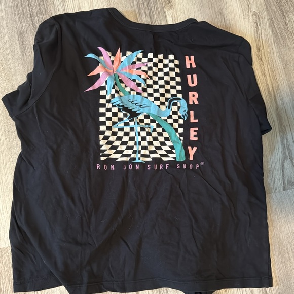 Hurley Ron Jon Surf Shop Flamingo Checkers Palm Tree - Youth Large - Picture 1 of 4